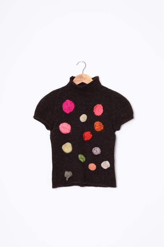 Dice Kayek Womens Brown Top Size XS