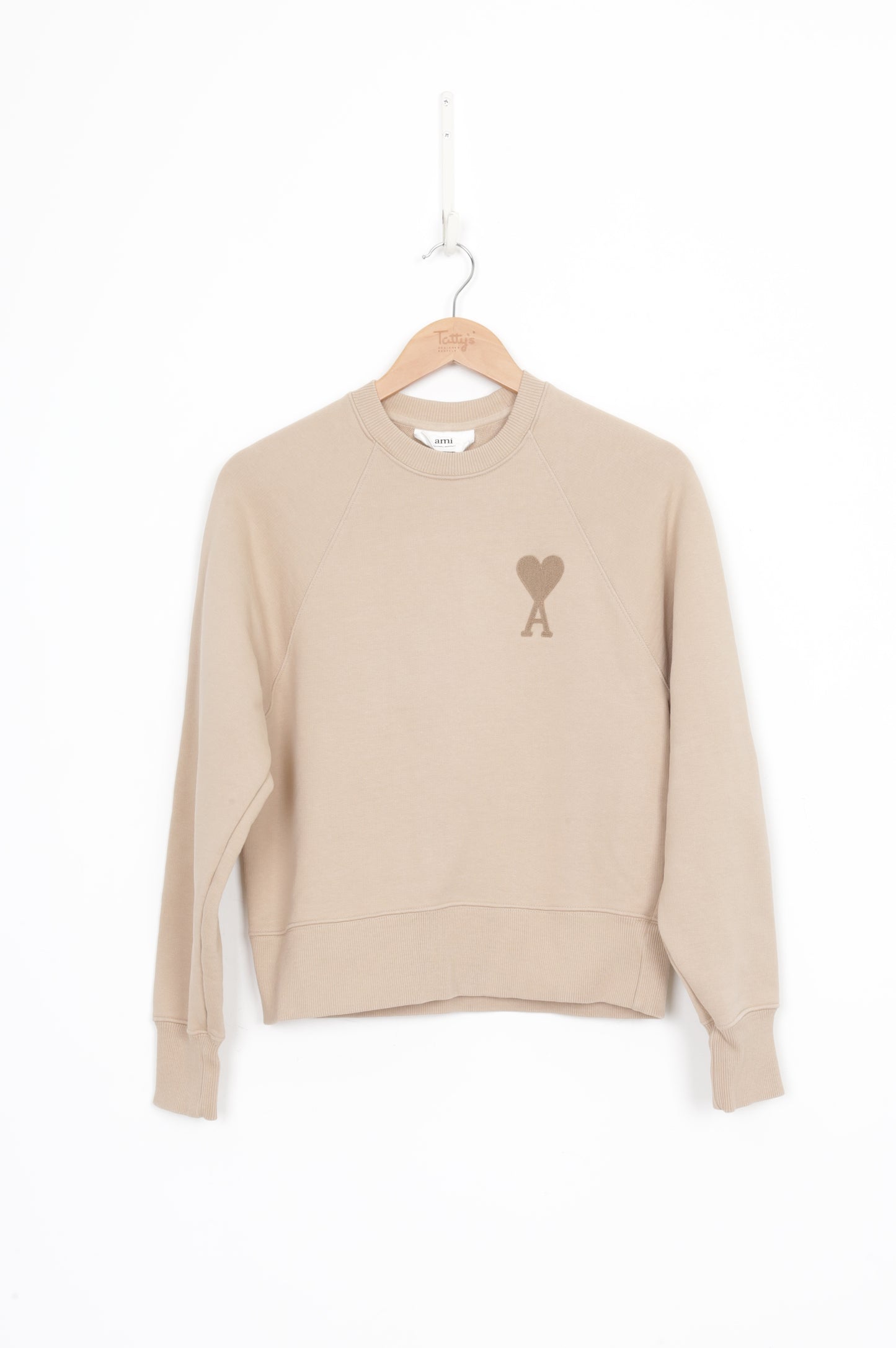 Ami Alexandre Mattiussi Womens Beige Jumper Size S