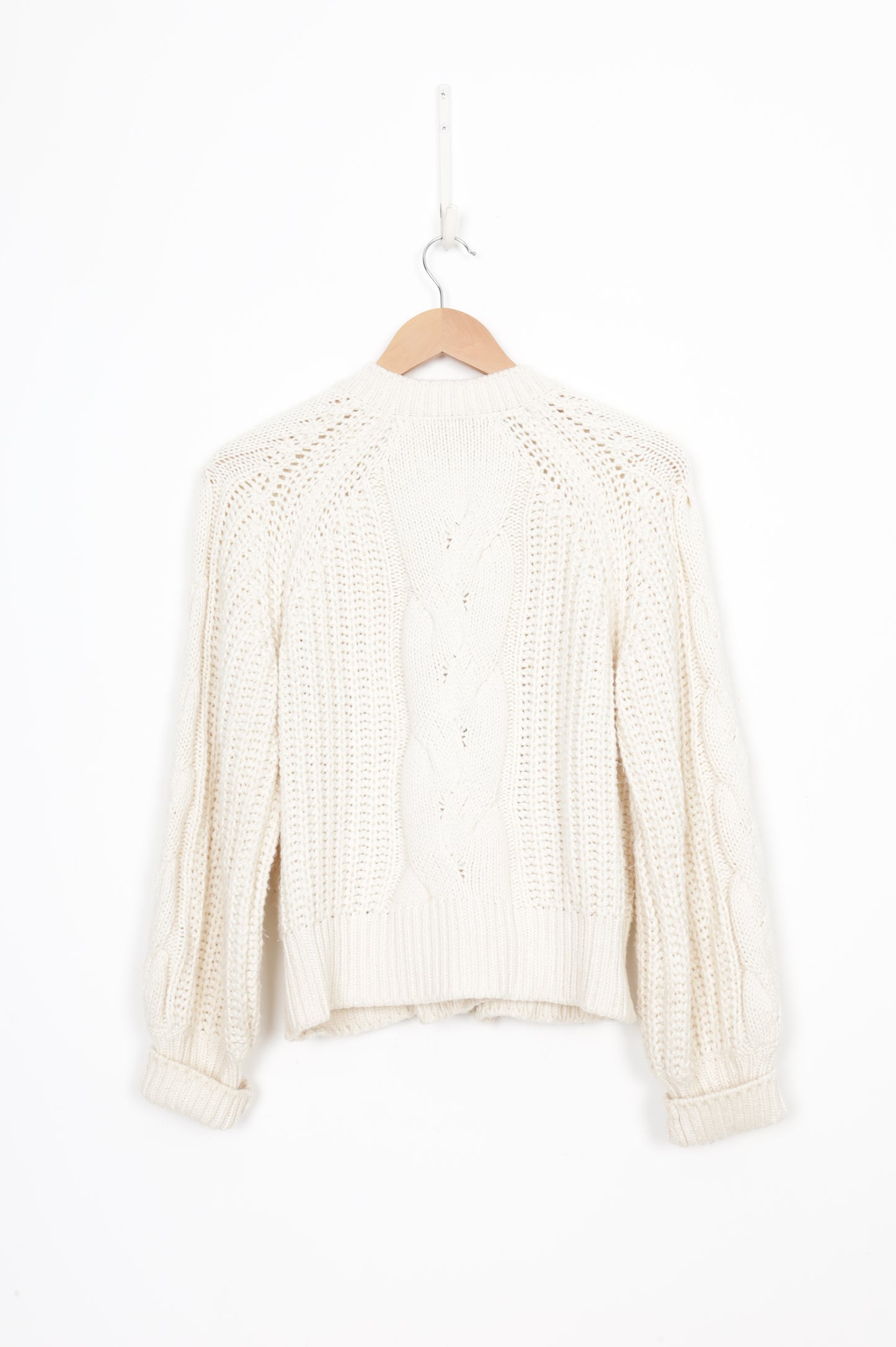 Notes du Nord Womens Cream Cardigan Size M
