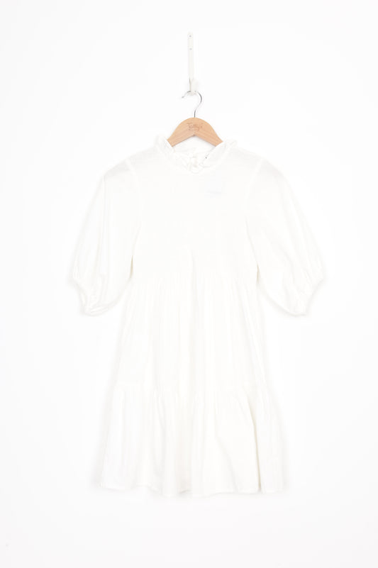 Lusana Womens White Dress Size XS