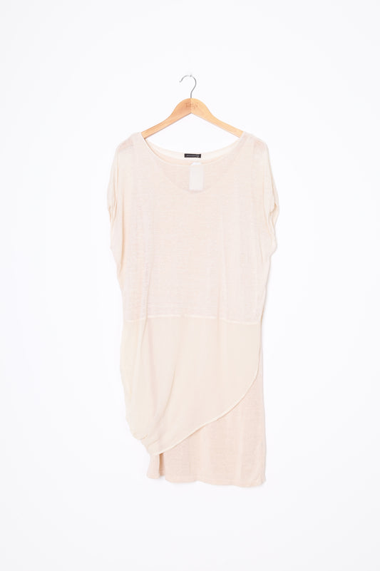 Josie Natori Womens Beige Dress Size S