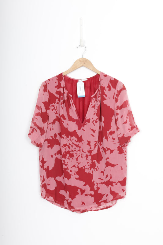 Juliette Hogan Womens Pink Top Size 10