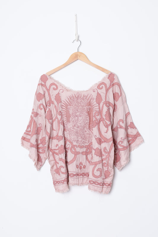 Magnolia Pearl Womens Pink Top Size O/S