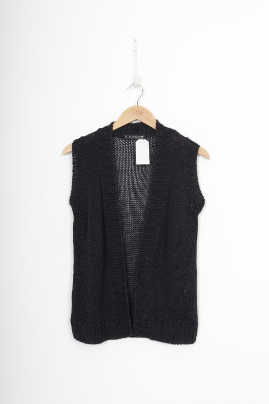 Le Twin Set Womens Black Vest Size 12