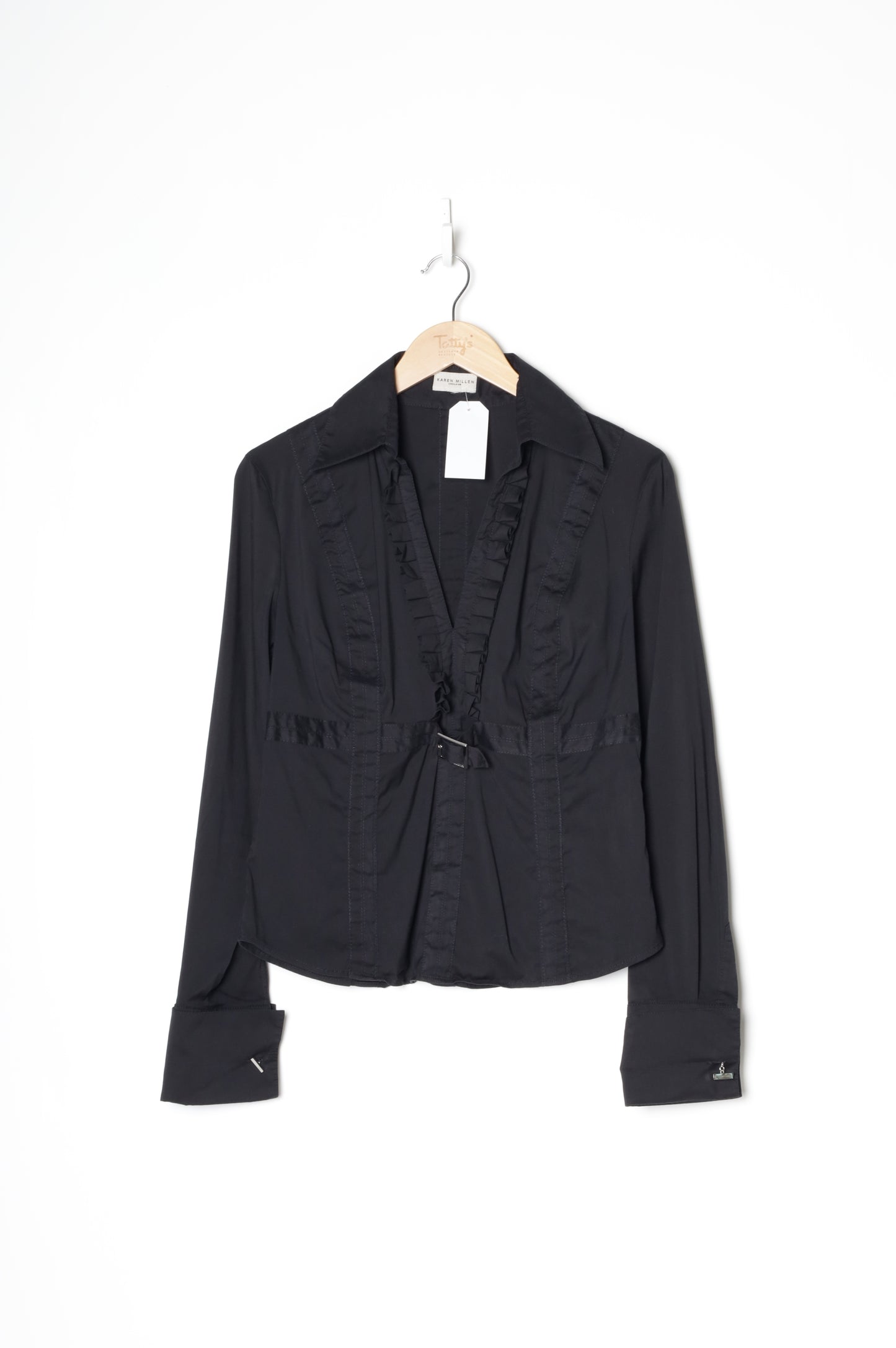 Karen Millen Womens Black Shirt Size S