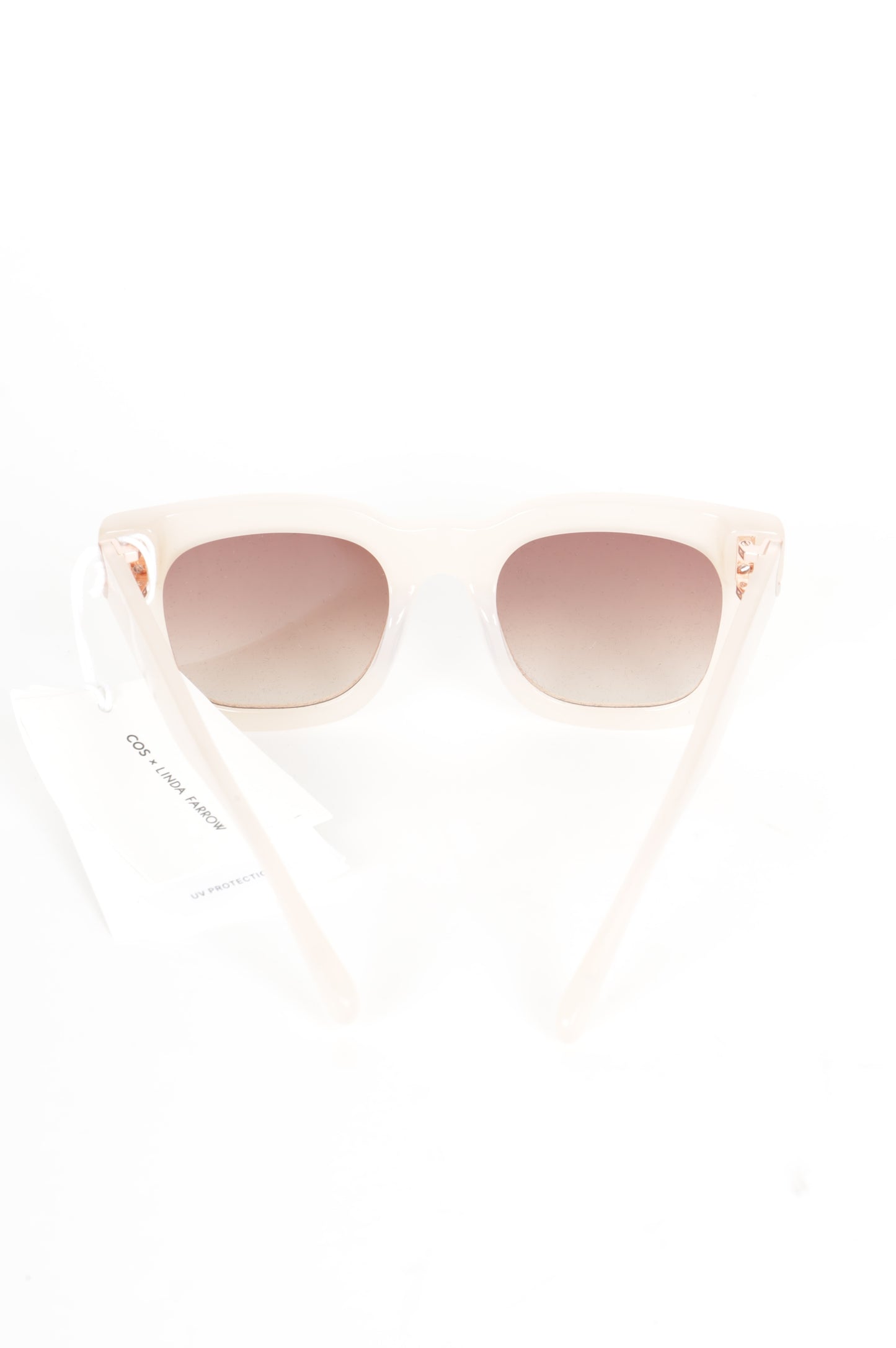 Cos X Linda Farrow Womens Pink Sunglasses Size O/S