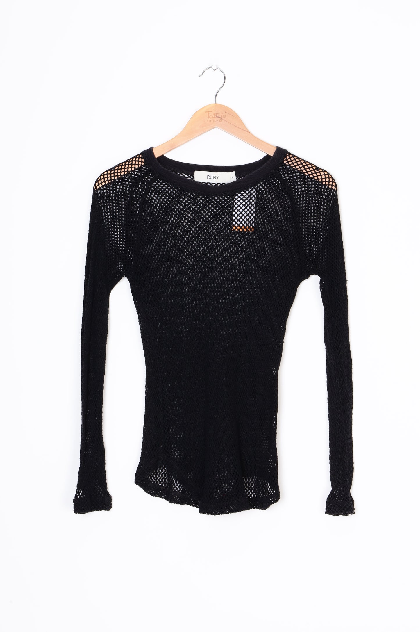 Ruby Womens Black Top Size 8