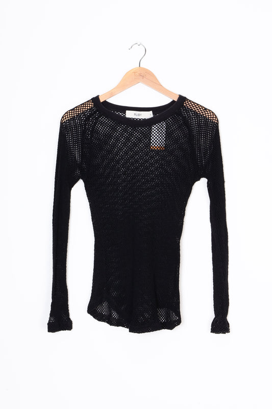 Ruby Womens Black Top Size 8