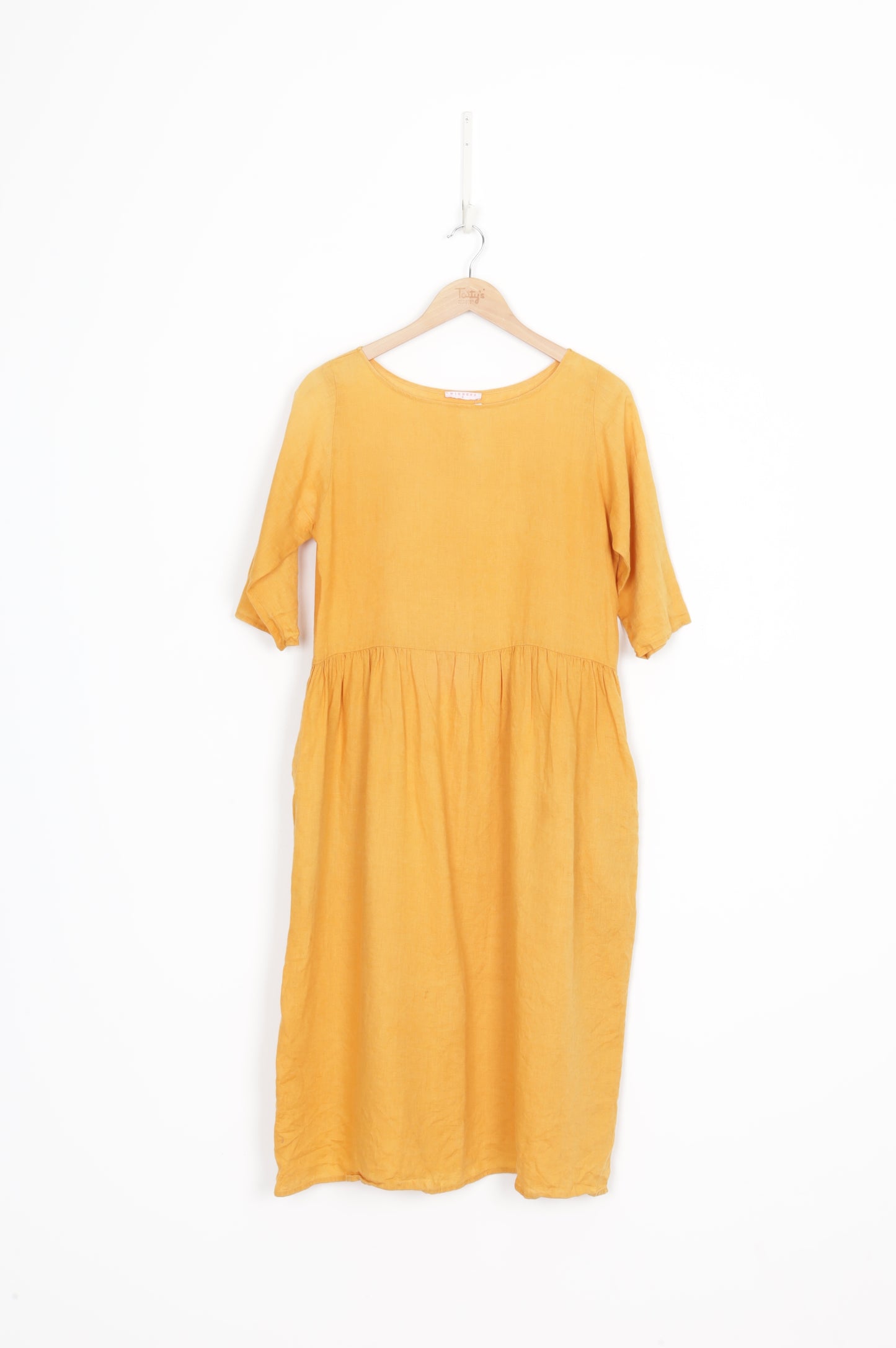 Widdess Womens Orange Dress Size 8