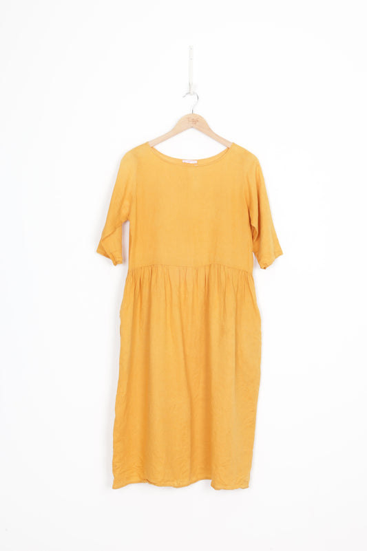Widdess Womens Orange Dress Size 8