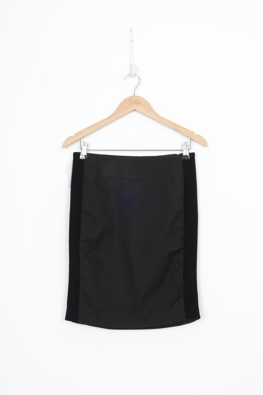 Balenciaga Womens Black Mini Skirt Size EU 38