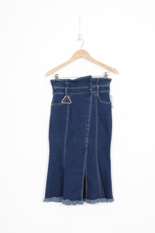 Comme Moi Womens Blue Skirt Size M