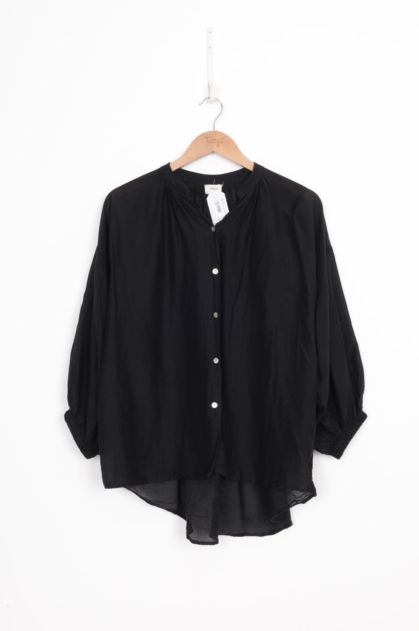 Mahsa Womens Black Shirt Size S