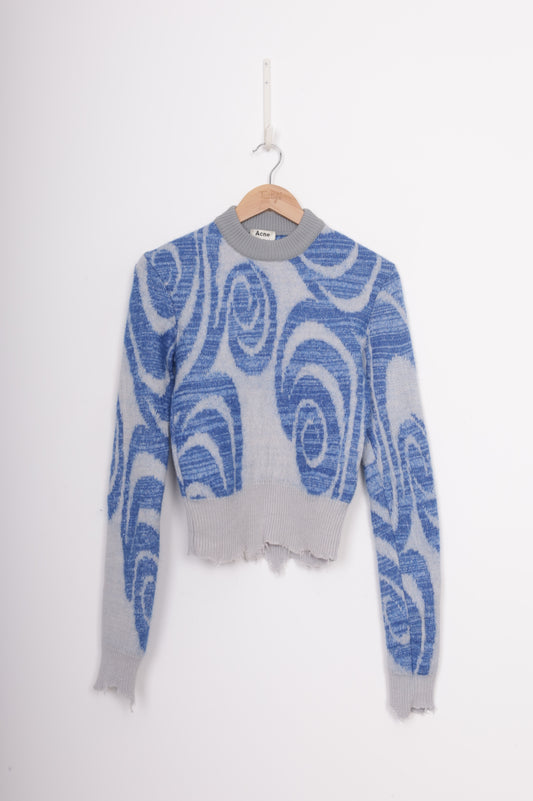Acne Studios Womens Blue Jumper Size XS