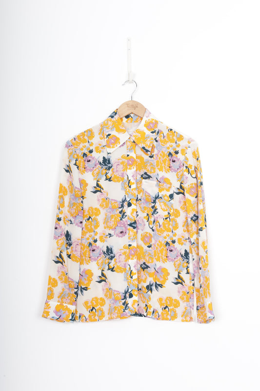 Karen Walker Womens Cream Shirt Size 6