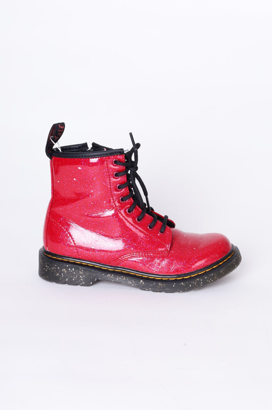 Dr Martens Kids Red Boots  Size EU 34