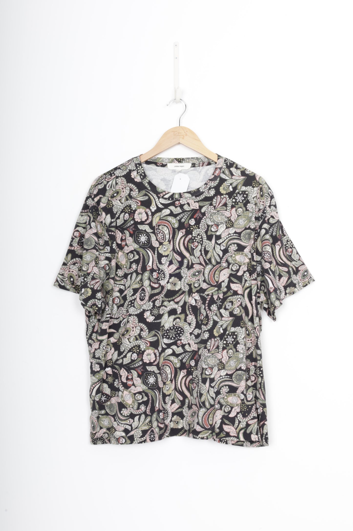 Juliette Hogan Womens Black T-shirt Size XL