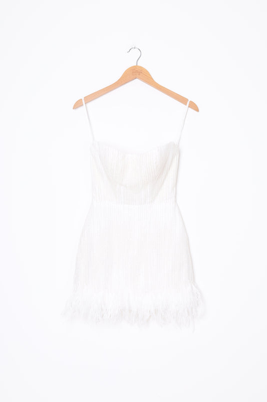 Trish Peng Womens White Dress Size 6