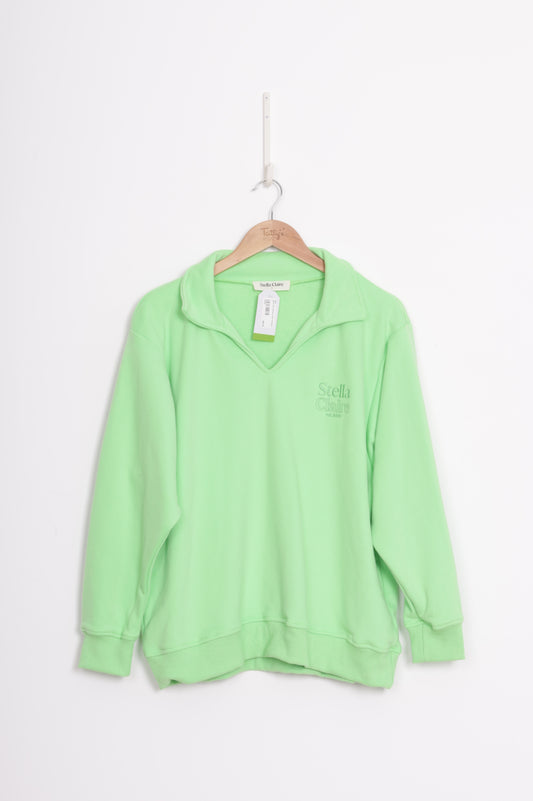 Stella Claire Womens Green Sweatshirt Size S