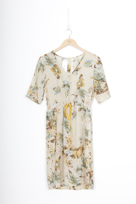 juliette hogan Womens Cream Dress Size 10