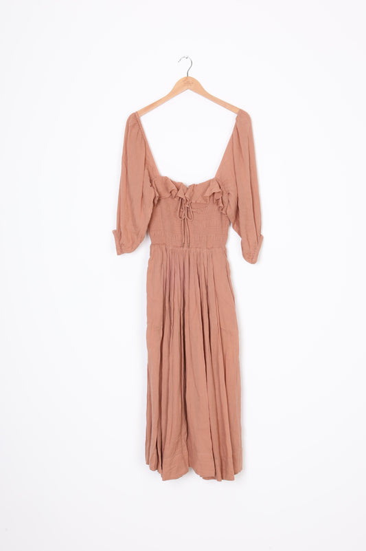 Free people Womens Brown Dress Size S