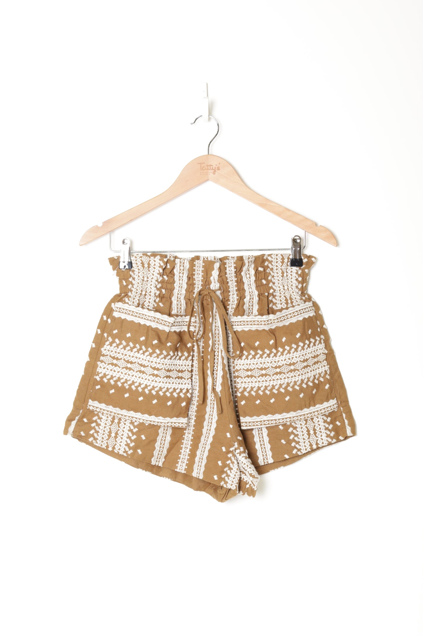 Shona Joy Womens Brown Shorts Size 8