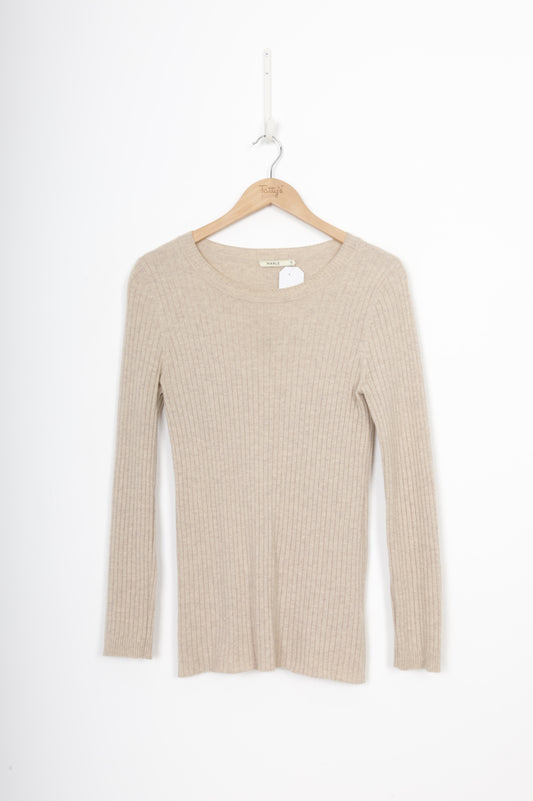 Marle Womens Beige Jumper Size 10