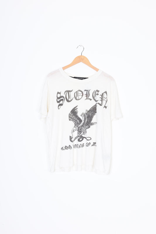Stolen Girlfriends Club Womens White T-shirt Size S