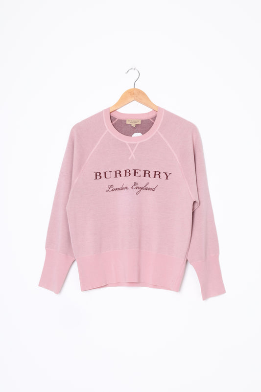 Burberry London Womens Pink Jumper Size M