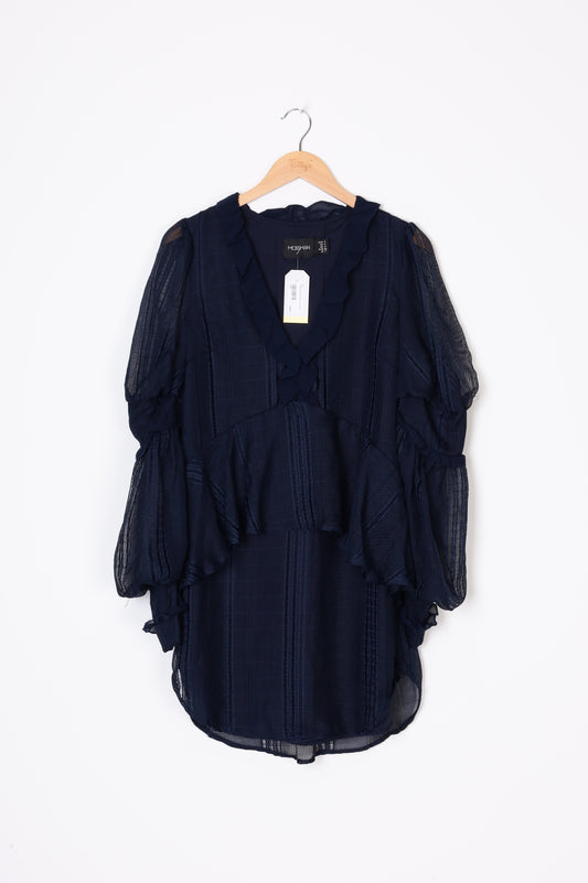 mossman Womens Blue Dress Size 8