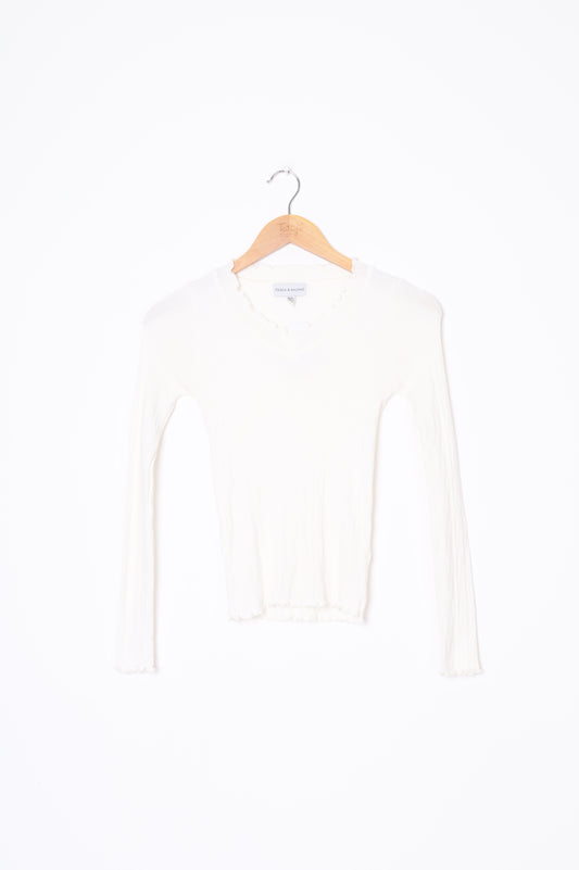Tosca & Salome Womens White Top Size M
