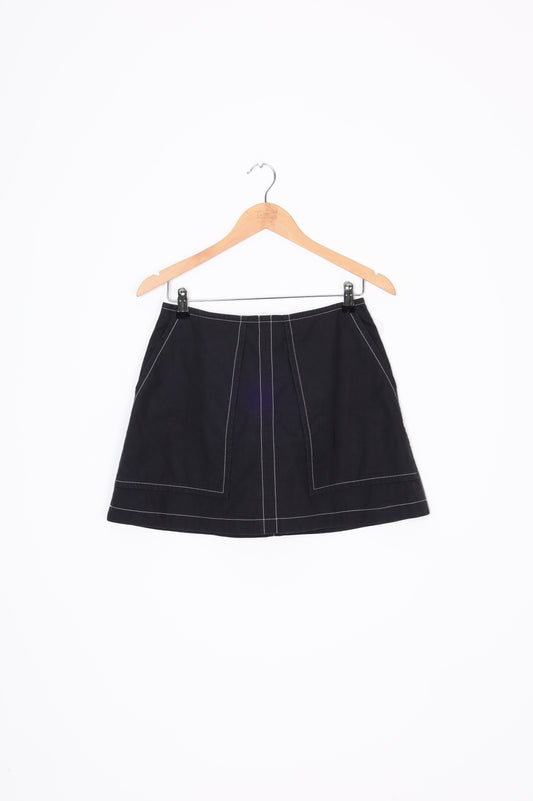 pushBUTTON Womens Black Mini Skirt Size M