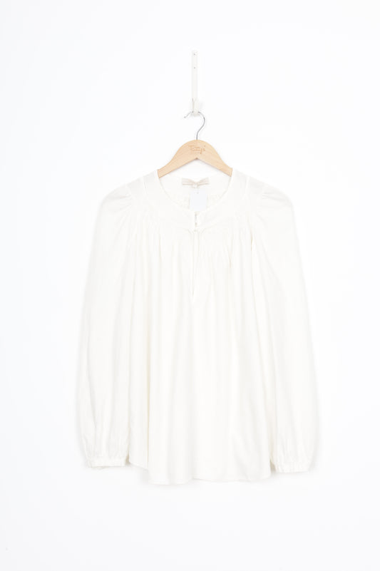 Vanessa Bruno Womens White Top Size EU 40