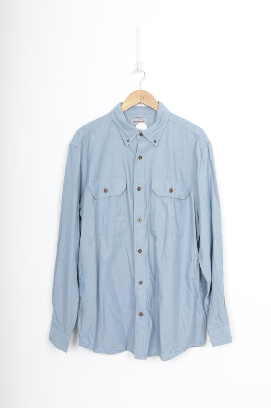 Carhartt Mens Blue Shirt Size L
