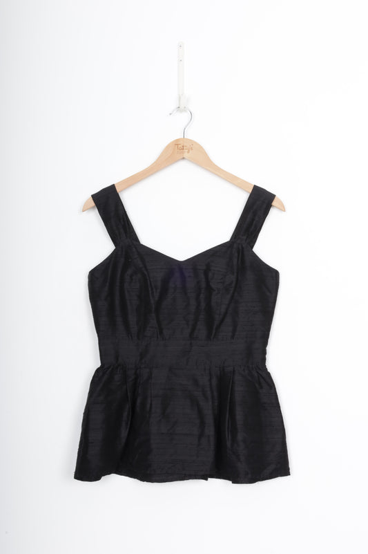 Juliette Hogan Womens Black Top Size 10