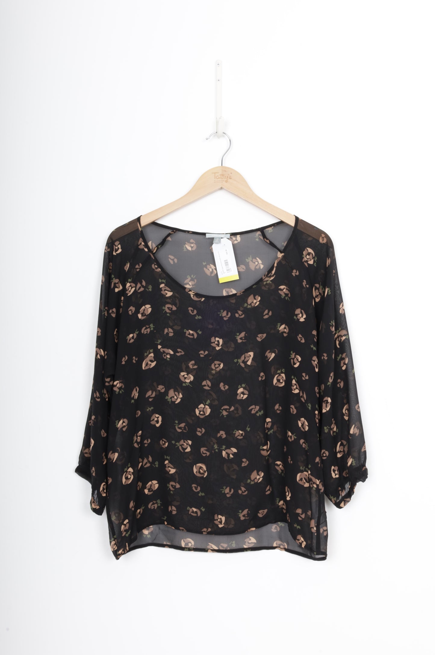 juliette hogan Womens Black Blouse Size 12