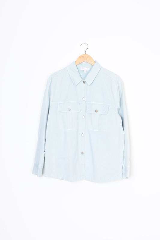 Witchery Womens Blue Shirt Size 12 MO