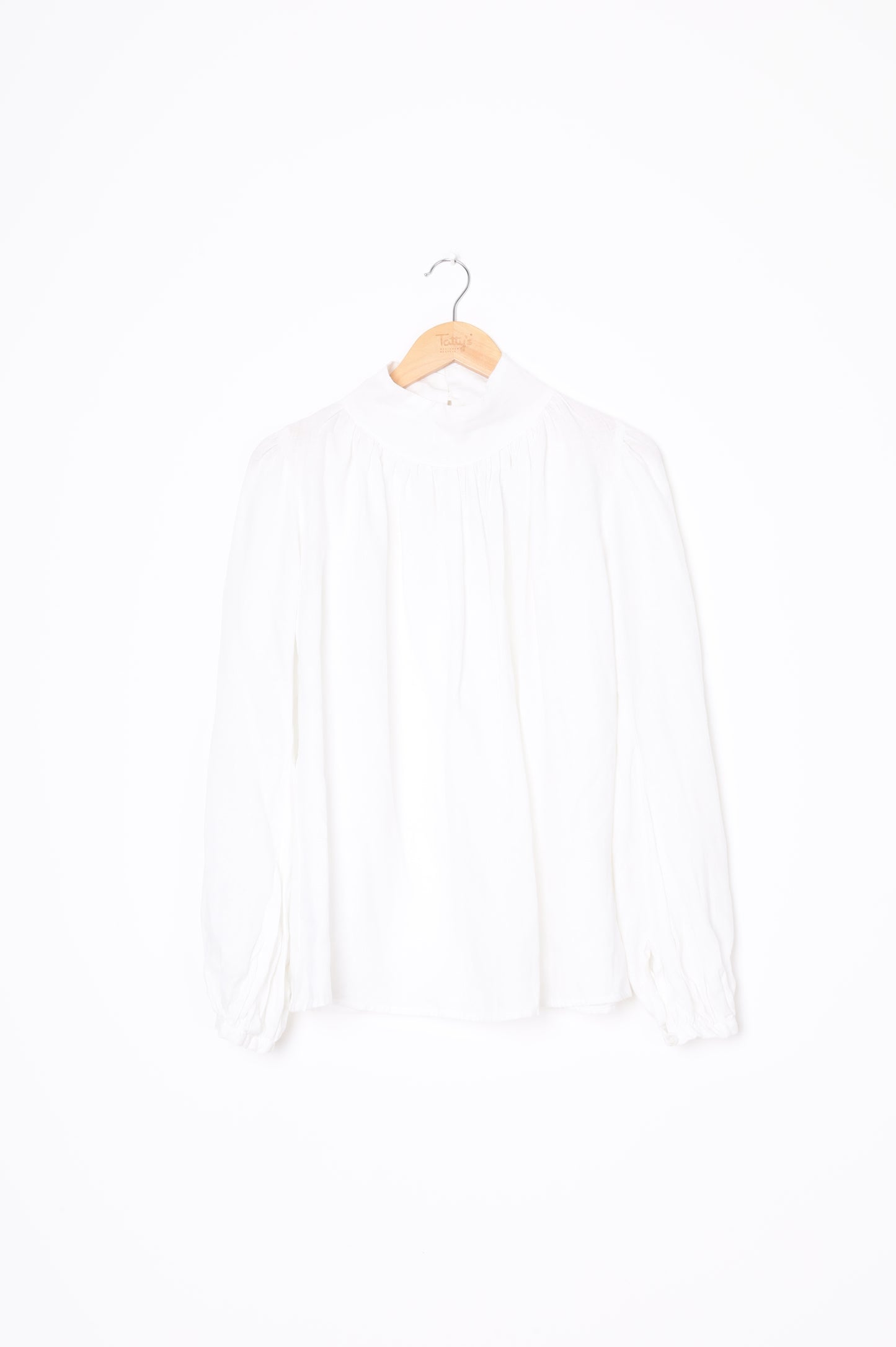 ellis Womens White Blouse Size 8