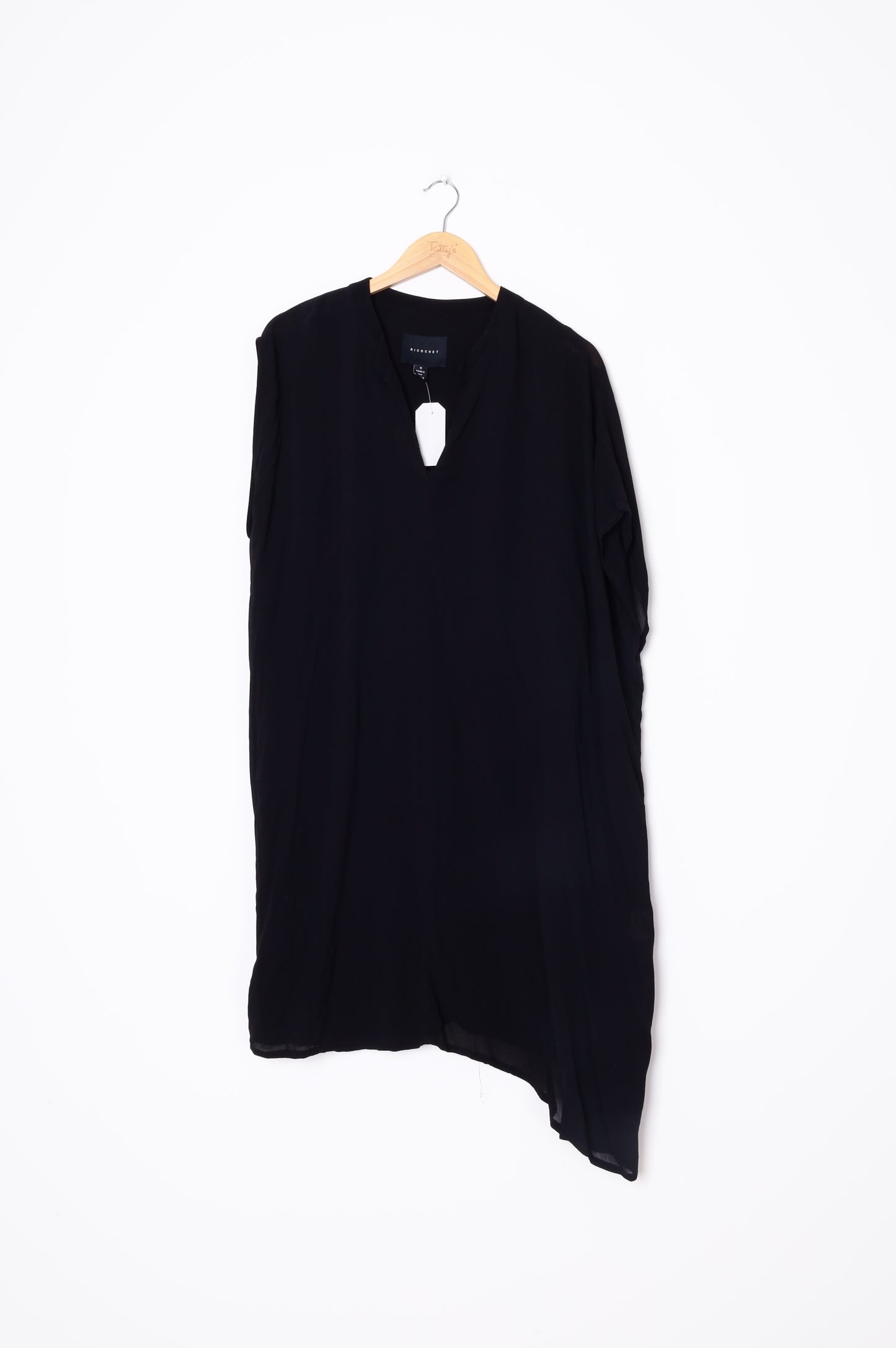 Ricochet (NZ made) Womens Black Dress Size 8