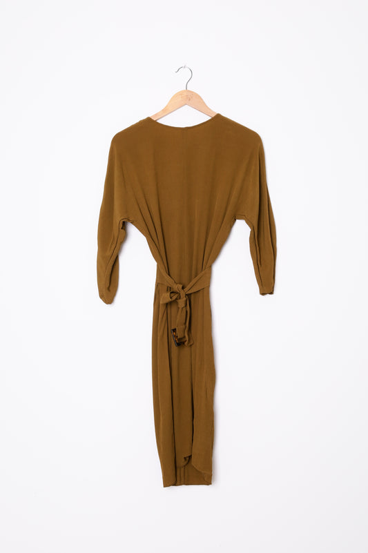 Massimo Dutti Womens Green Dress Size 36