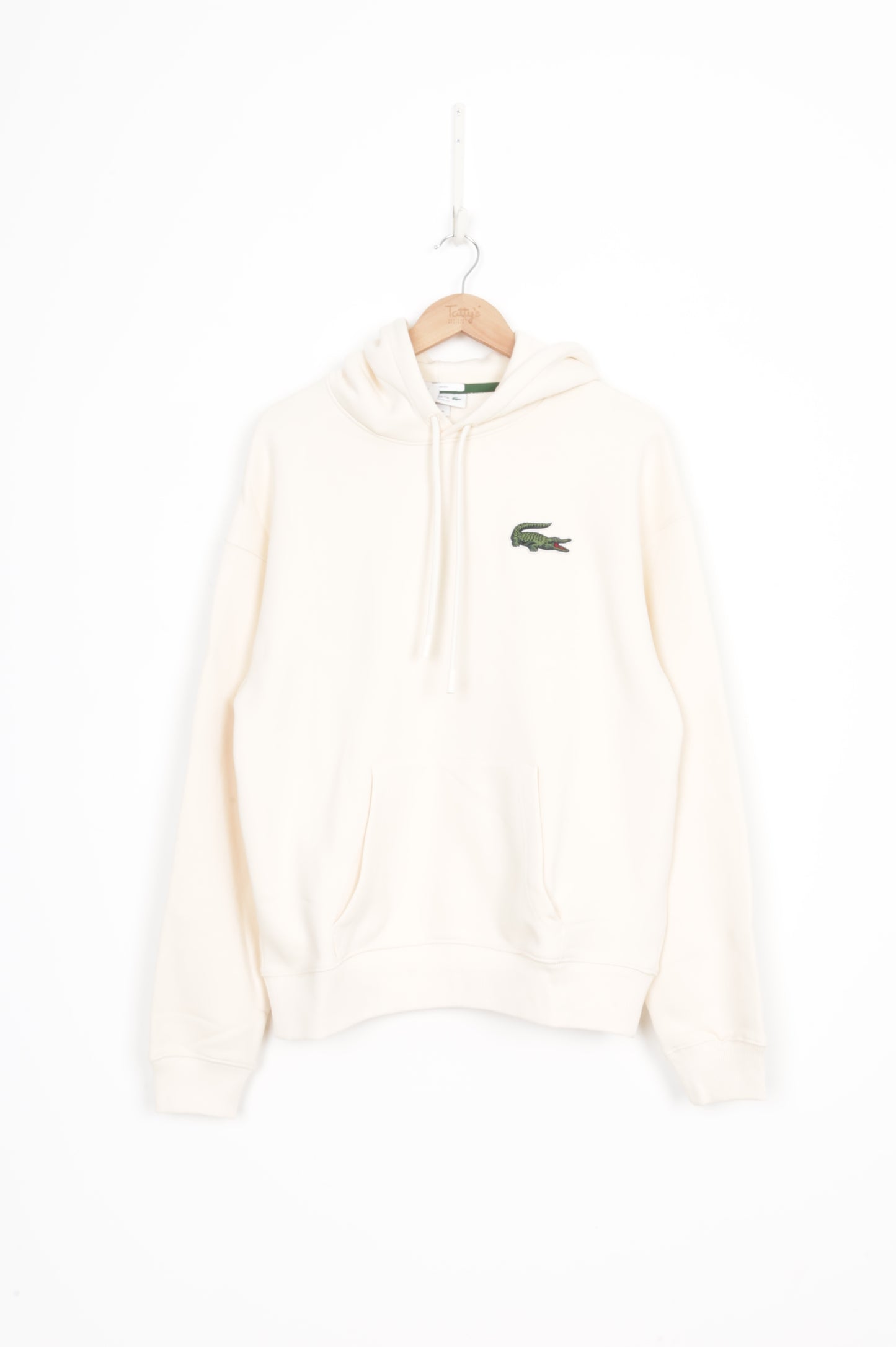 Lacoste Mens Cream Jumper Size M