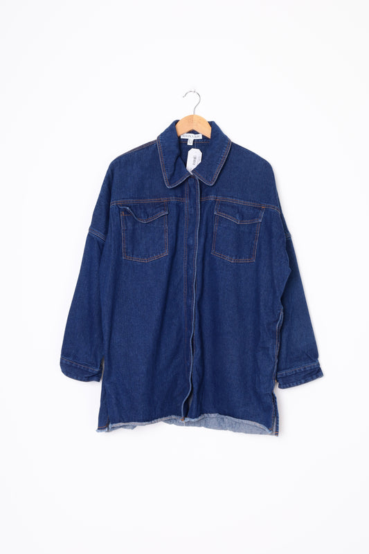 Shona Joy Womens Blue Shirt Size 14