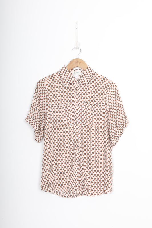 Dissh Womens Brown Shirt Size 34
