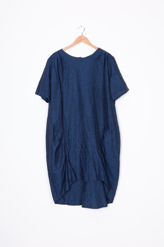 Evas Sunday Womens Blue Dress Size L