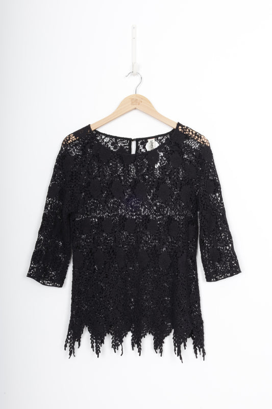 Sylvester Womens Black Top Size S