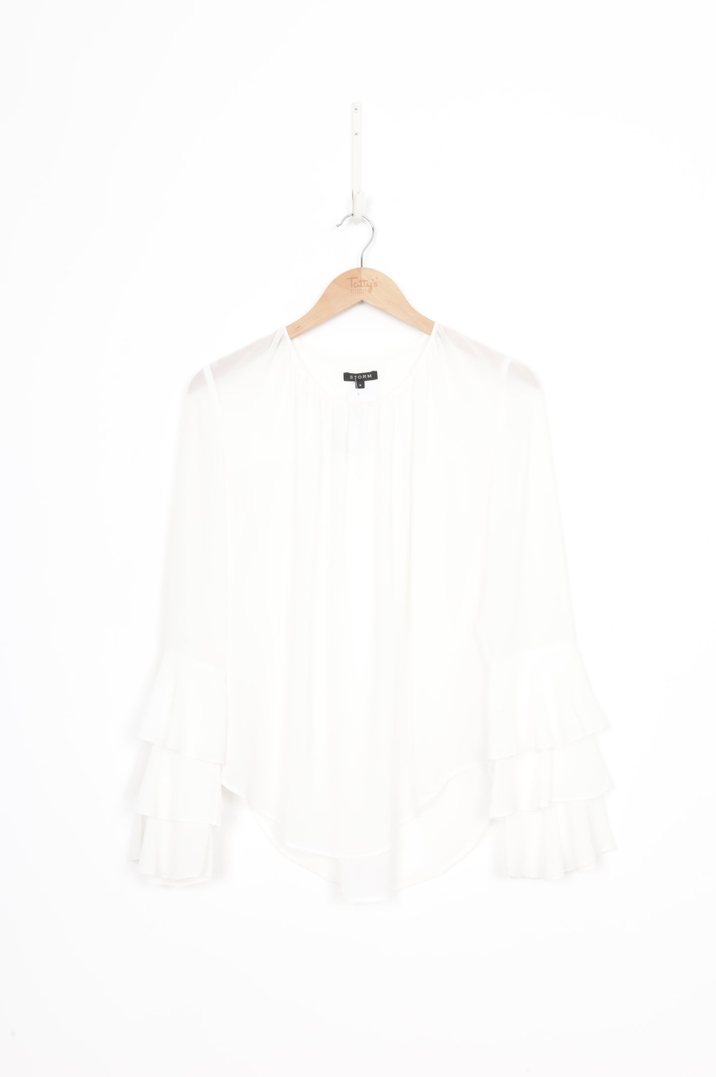 Storm Womens White Blouse Size 6