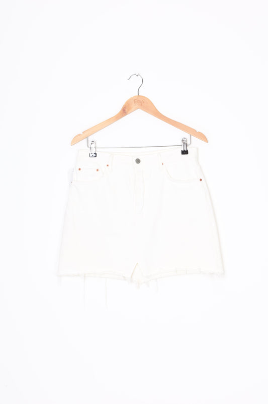 Grlfrnd Womens White Mini Skirt Size W 29