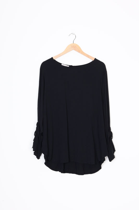 Saint Clair Womens Black Top Size M