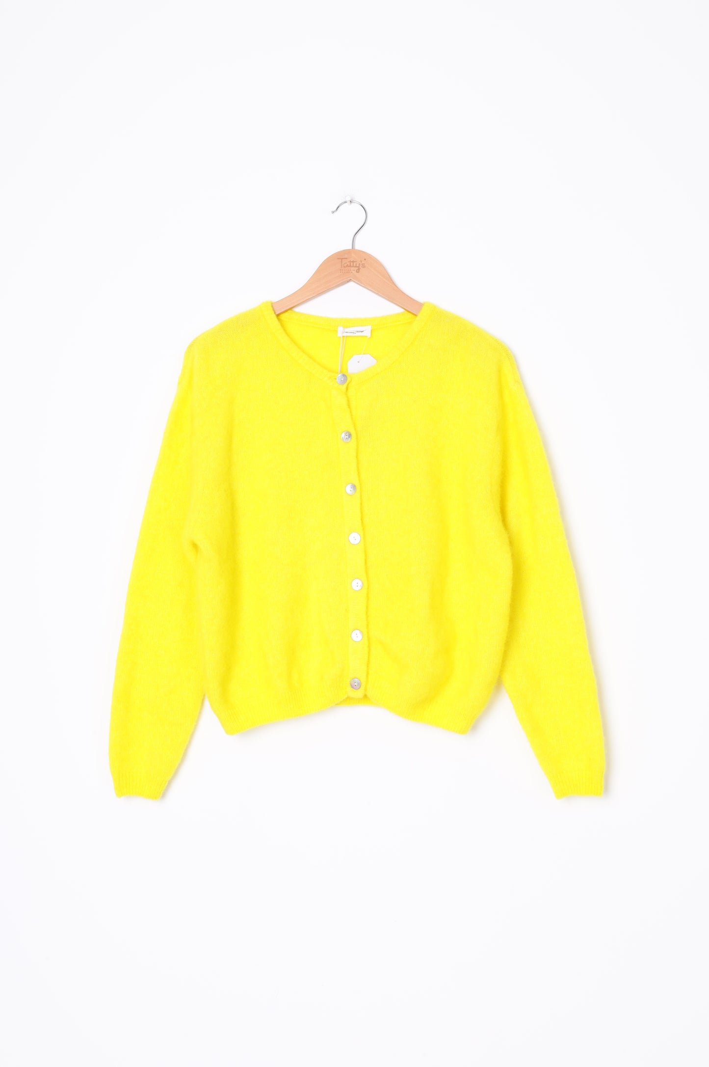 American Vintage Womens Yellow Cardigan Size S