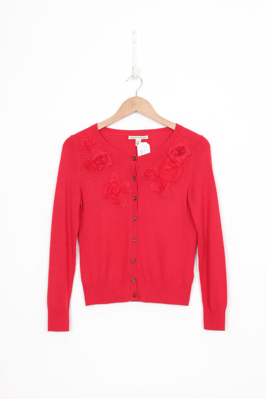 Banana Republic Womens Red Cardigan Size XS